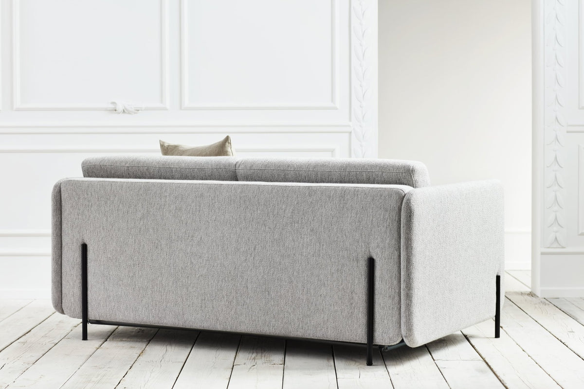 Canapé convertible 3 places tissu ascot gris clair Pira - Bolia - The Cool Republic