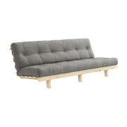 Canapé convertible en bois de pin et matelas gris 100x190cm Lean - Karup Design - The Cool Republic