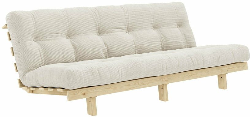 Canapé convertible en bois de pin et matelas ivoire 100x190cm Lean - Karup Design - The Cool Republic