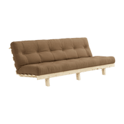 Canapé convertible en bois de pin et matelas mocca 100x190cm Lean - Karup Design - The Cool Republic