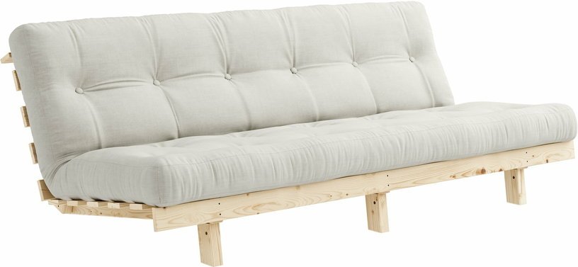 Canapé convertible en bois de pin et matelas naturel 100x190cm Lean - Karup Design - The Cool Republic