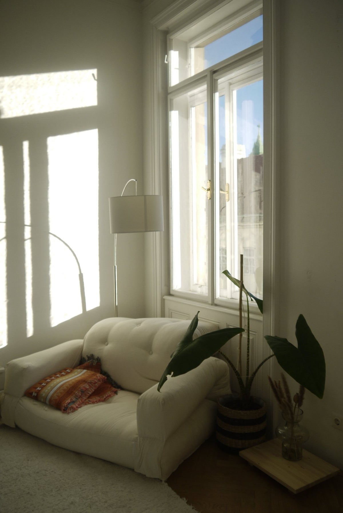 Canapé convertible en coton beige blé 90x122x66cm Hippo - Karup Design - The Cool Republic