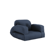 Canapé convertible en coton bleu marine 90x122x66cm Hippo - Karup Design - The Cool Republic