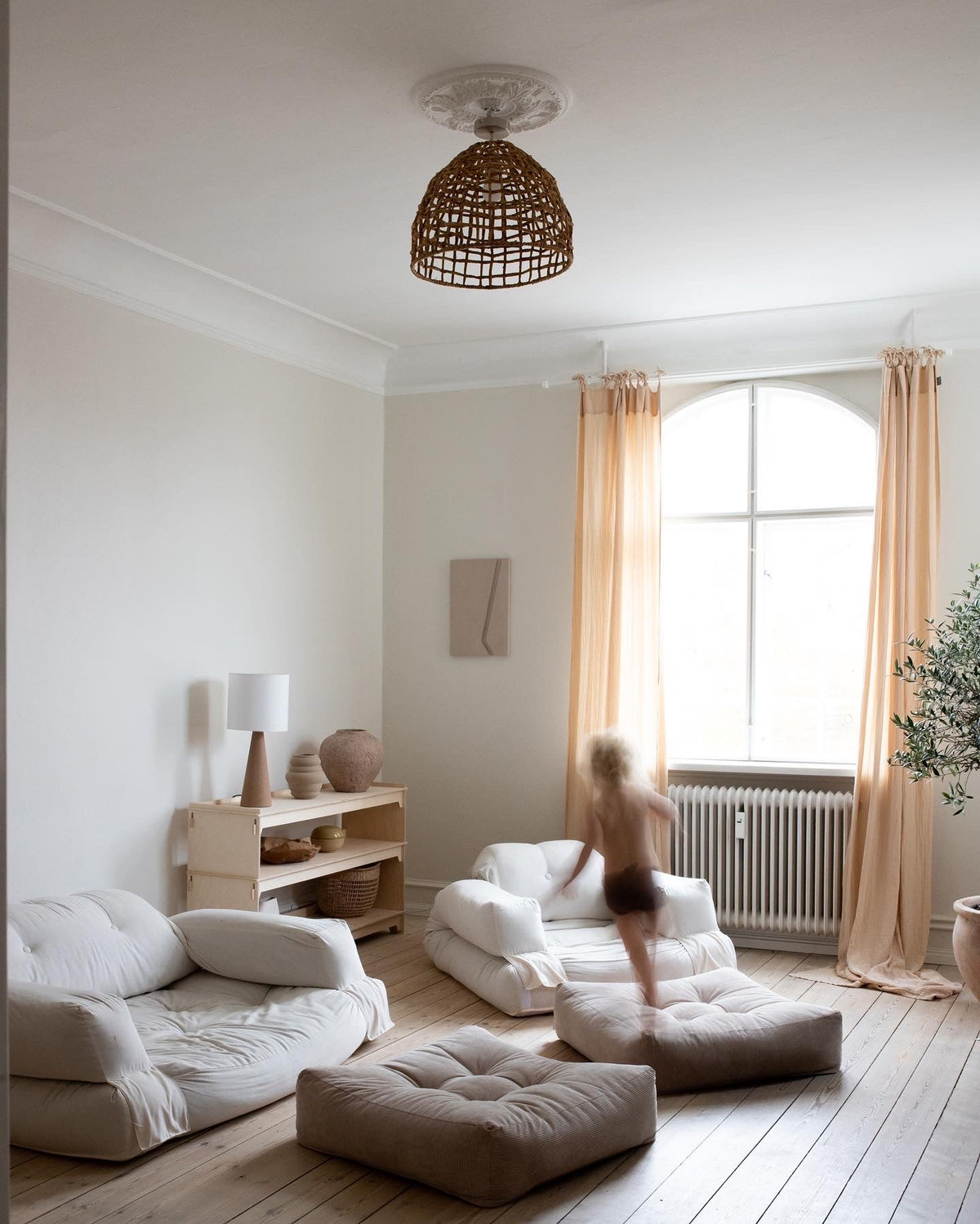 Canapé convertible en coton bordeaux 90x122x66cm Hippo - Karup Design - The Cool Republic