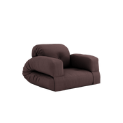 Canapé convertible en coton marron 90x122x66cm Hippo - Karup Design - The Cool Republic