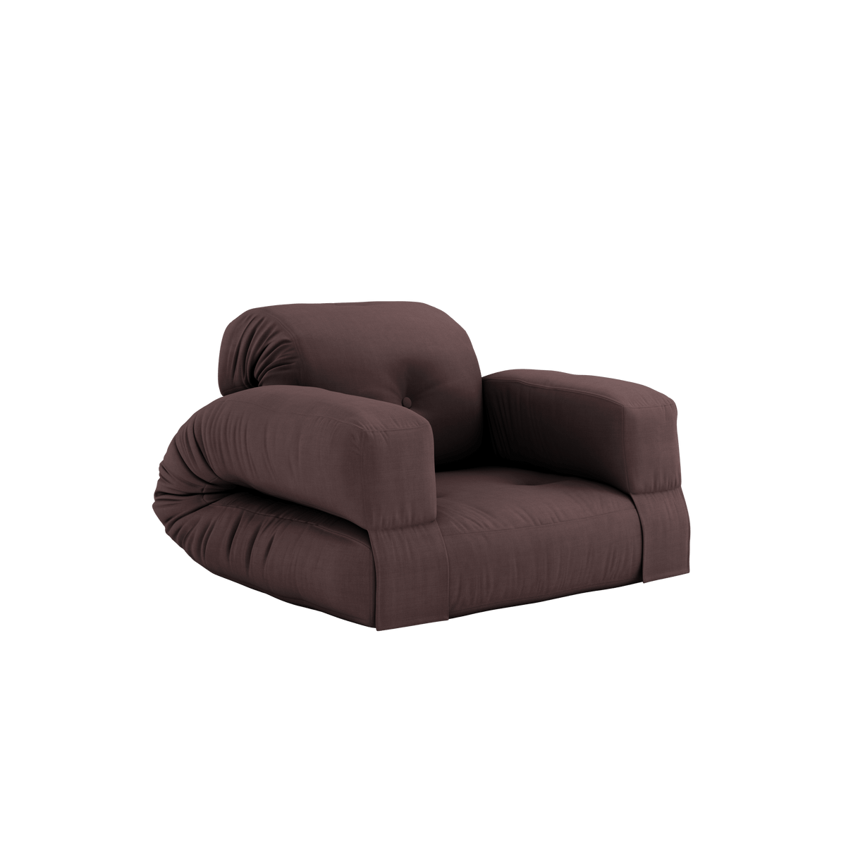 Canapé convertible en coton marron 90x122x66cm Hippo - Karup Design - The Cool Republic