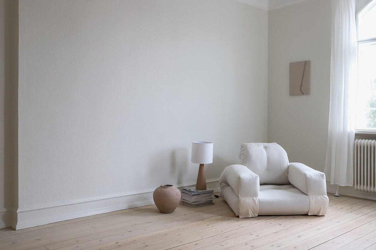 Canapé convertible en coton marron clair 90x122x66cm Hippo - Karup Design - The Cool Republic