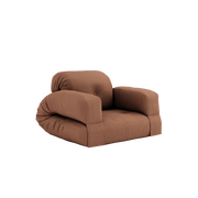 Canapé convertible en coton marron clair 90x122x66cm Hippo - Karup Design - The Cool Republic