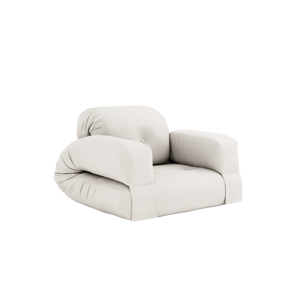 Canapé convertible en coton natural 90x122x66cm Hippo - Karup Design - The Cool Republic