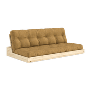 Canapé convertible en pin 196x166cm avec son futon golden ochre Base - Karup Design - The Cool Republic