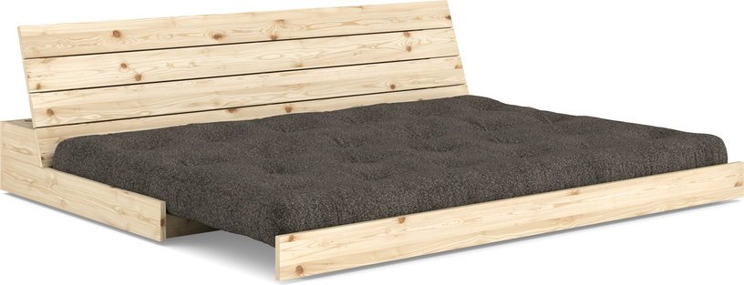 Canapé convertible en pin 196x166cm avec son futon mellow brown Base - Karup Design - The Cool Republic