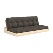 Canapé convertible en pin 196x166cm avec son futon mellow brown Base - Karup Design - The Cool Republic