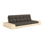 Canapé convertible en pin 244x166cm avec futon marron et rangements Base - Karup Design - The Cool Republic