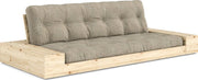 Canapé convertible en pin 244x166cm avec son futon sand et ses deux rangements Base - Karup Design - The Cool Republic