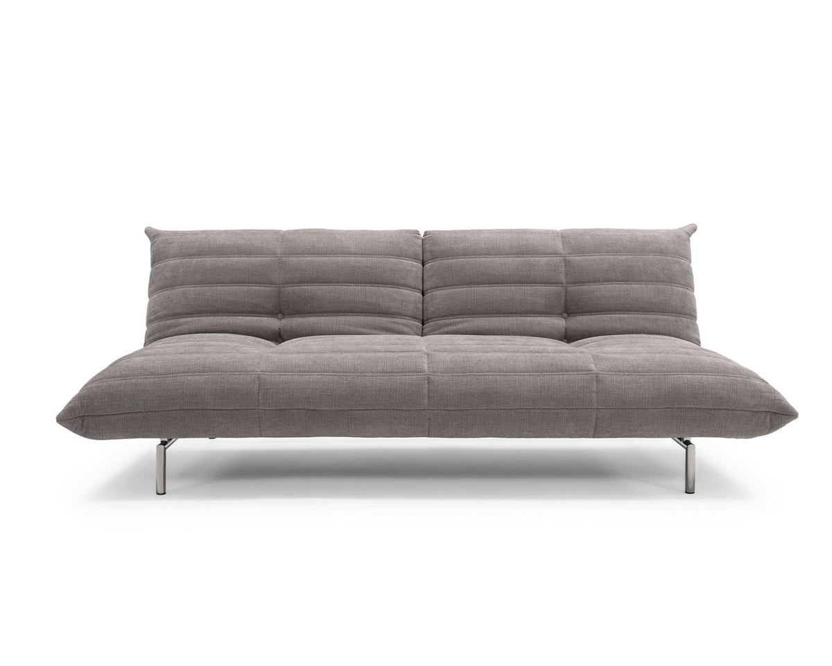 Canapé convertible en polyester recyclé gris 211x96x81cm Mikunjo - Inovation Living - The Cool Republic