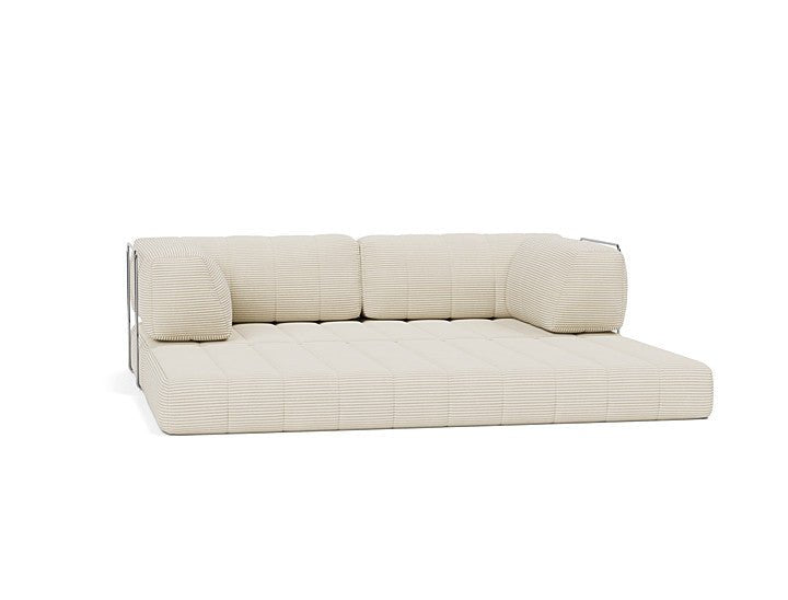 Canapé convertible en polyester recyclé ivoire 208x104x77cm Cozypad - Innovation living - The Cool Republic