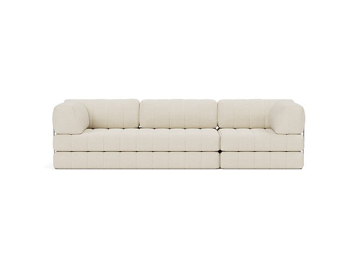 Canapé convertible en polyester recyclé ivoire 312x104x77cm Cozypad - Innovation living - The Cool Republic