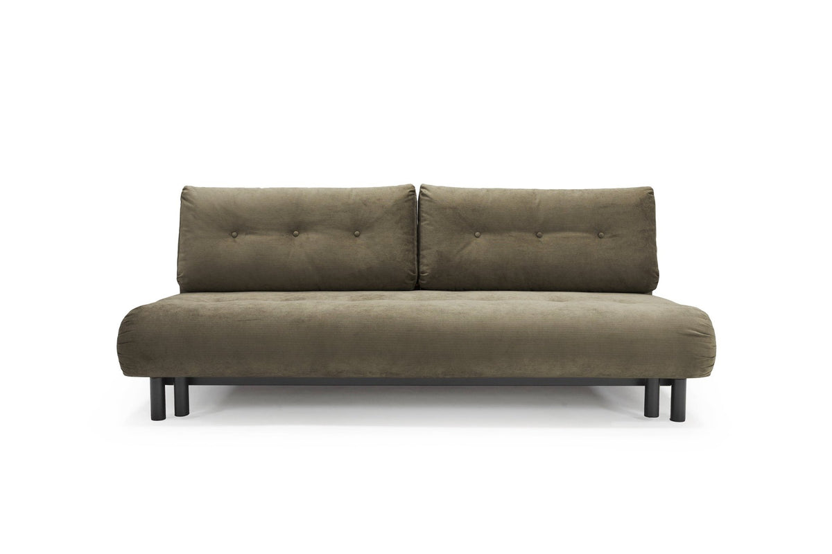 Canapé convertible en polyester recyclé kaki 200x108x79cm Nabli - Innovation living - The Cool Republic