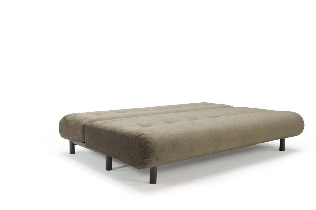 Canapé convertible en polyester recyclé kaki 200x108x79cm Nabli - Innovation living - The Cool Republic