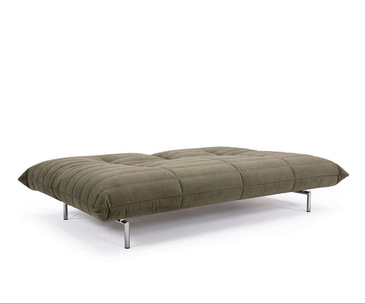 Canapé convertible en polyester recyclé kaki 211x96x81cm Mikunjo - Inovation Living - The Cool Republic