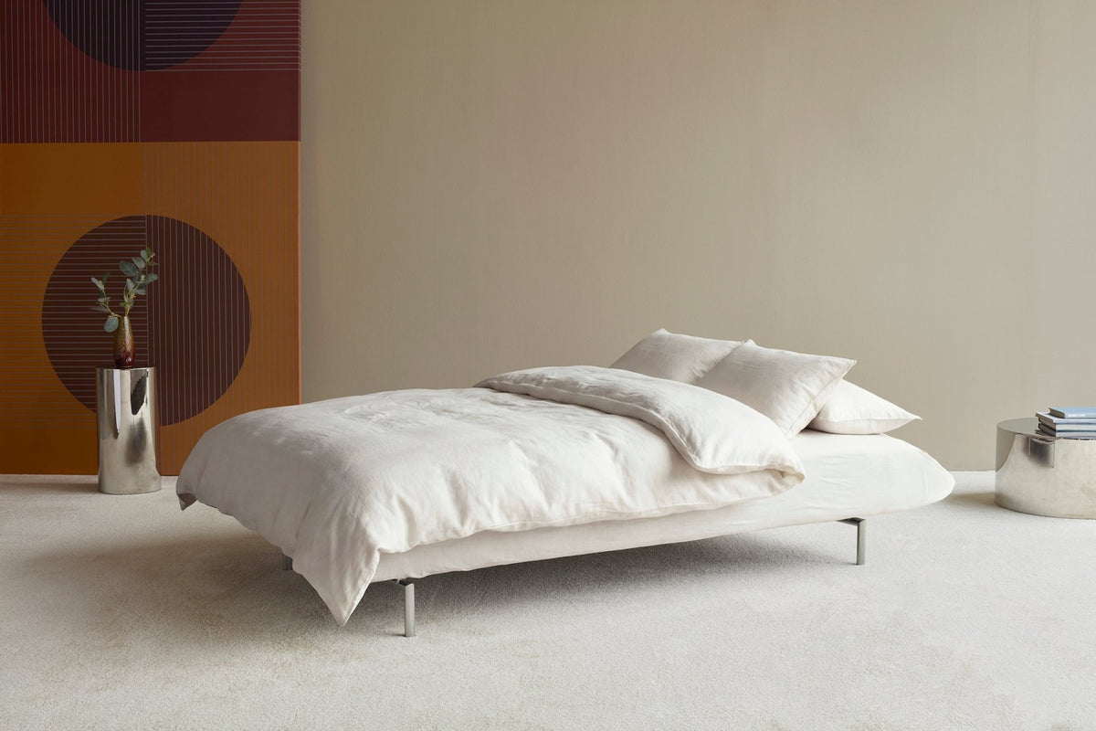 Canapé convertible en polyester recyclé kaki 211x96x81cm Mikunjo - Inovation Living - The Cool Republic