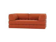 Canapé convertible en polyester recyclé orange 208x104x77cm Cozypad - Innovation living - The Cool Republic