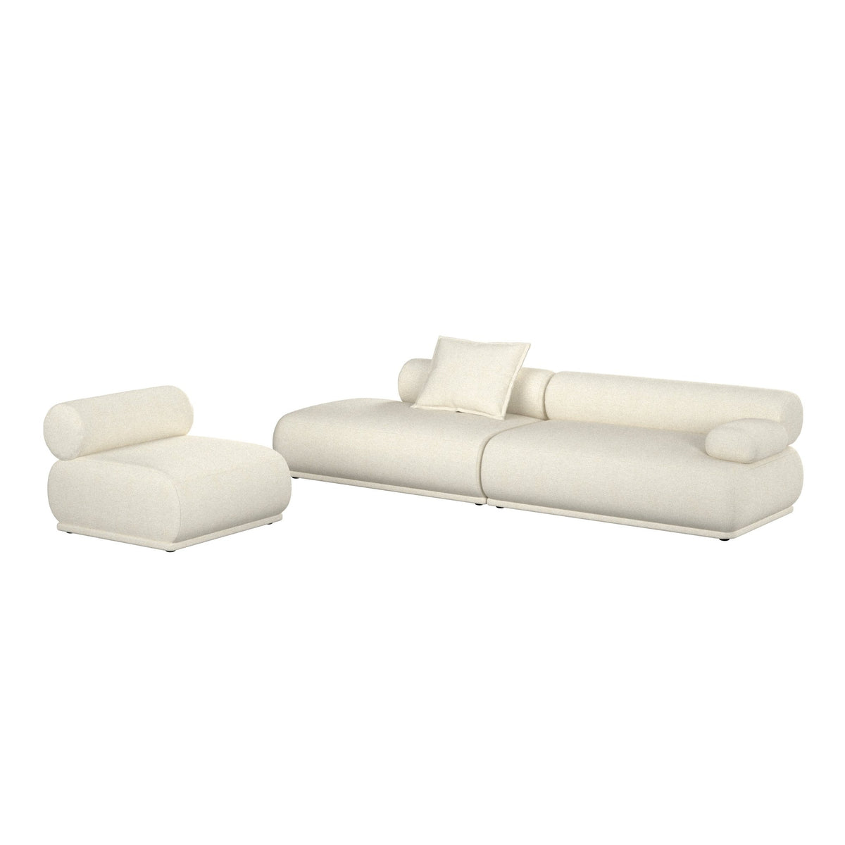 Canapé côté droit en tissu beige 4,5 places Rembrandt - Zuiver - The Cool Republic