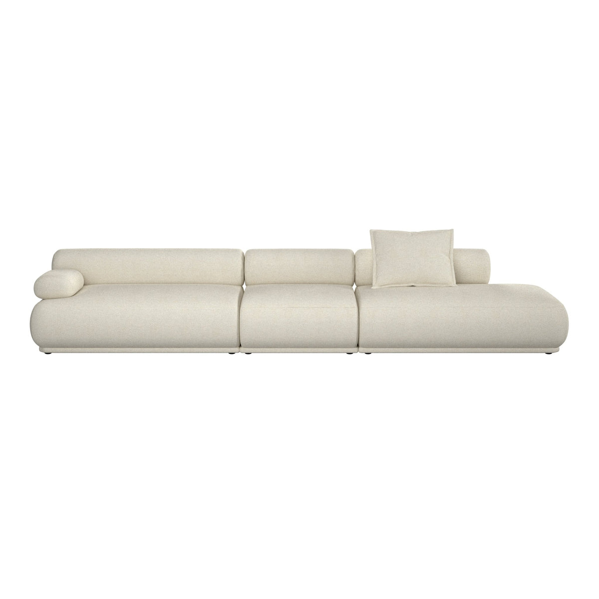 Canapé côté gauche en tissu beige 4,5 places Rembrandt - Zuiver - The Cool Republic