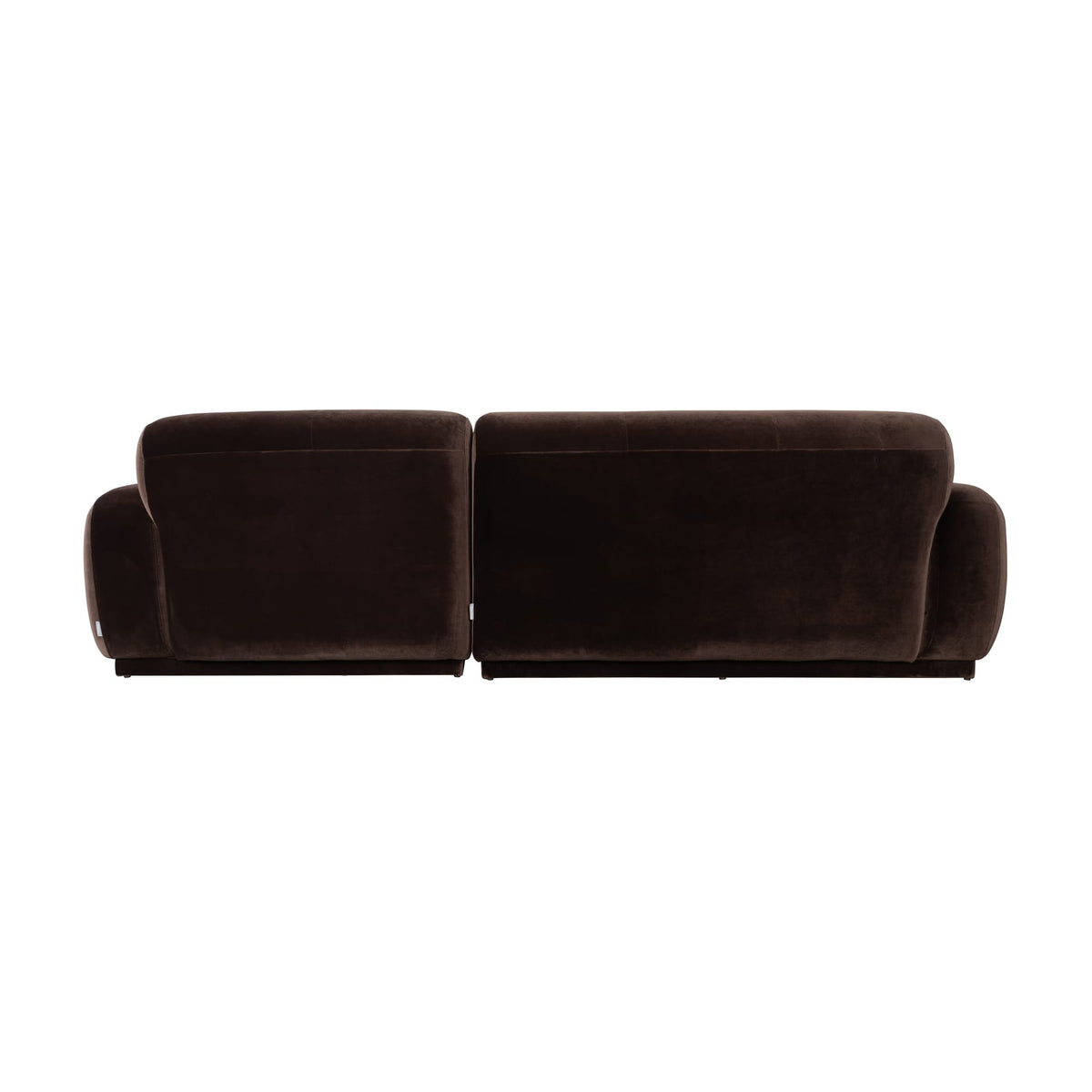 Canapé d'angle droit en velours marron 267x267x76cm Hazel - Zuiver — vue 3