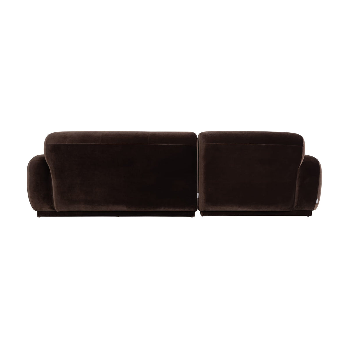 Canapé d'angle gauche en velours marron 267x267x76cm Hazel - Zuiver — vue 4