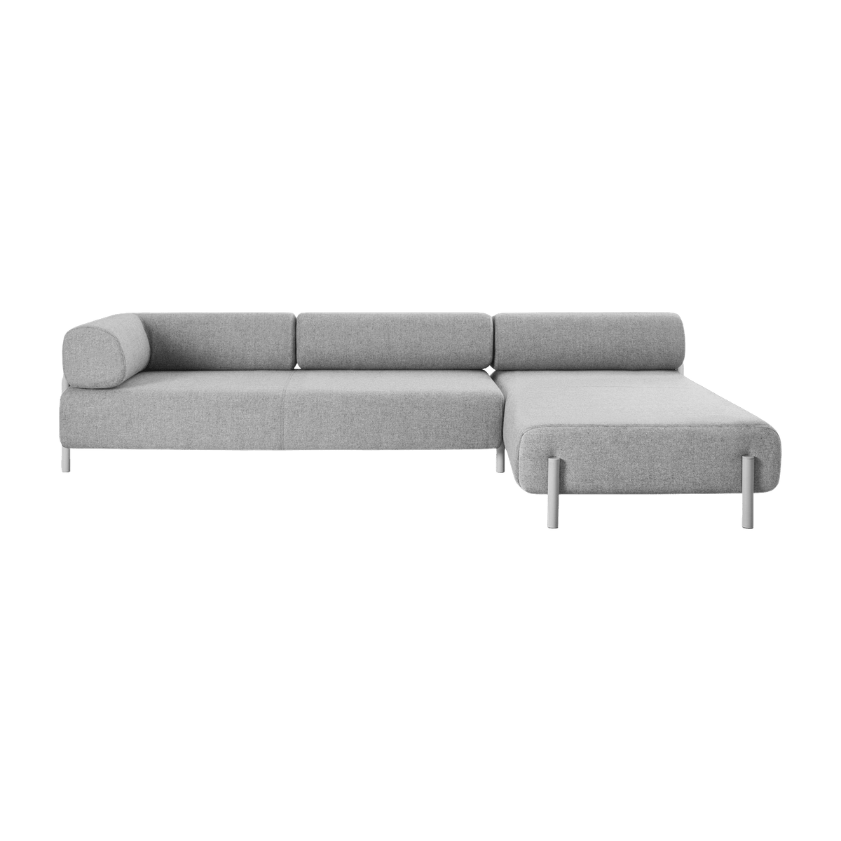 Canapé d'angle droit modulable gris Palo - Hem - The Cool Republic