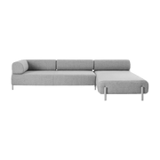 Canapé d'angle droit modulable gris Palo - Hem - The Cool Republic