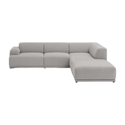 Canapé d'angle gris clair configuration 2 Connect Soft - Muuto - The Cool Republic