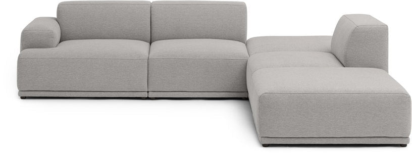 Canapé d'angle gris clair configuration 3 Connect Soft - Muuto - The Cool Republic