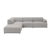 Canapé d'angle gris clair Connect Soft - Muuto - The Cool Republic
