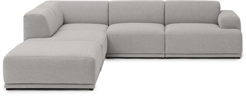Canapé d'angle gris clair Connect Soft - Muuto - The Cool Republic