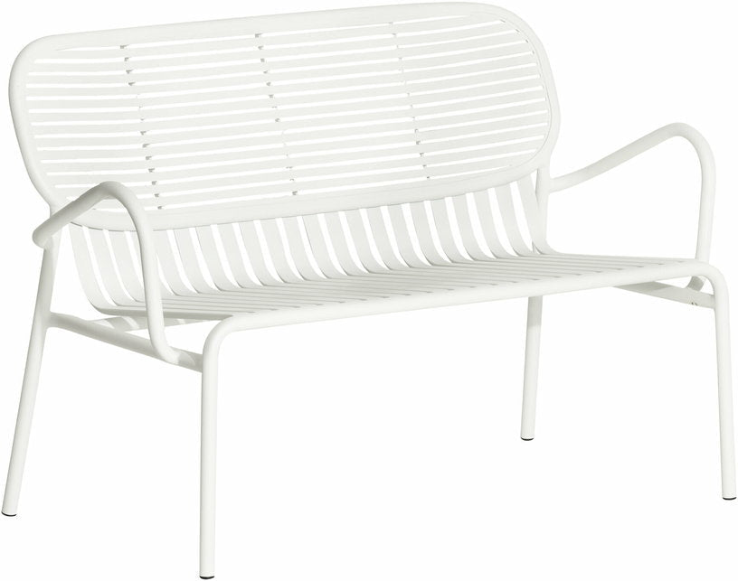 Canapé de jardin 2 places blanc Week - end - Petite friture - The Cool Republic