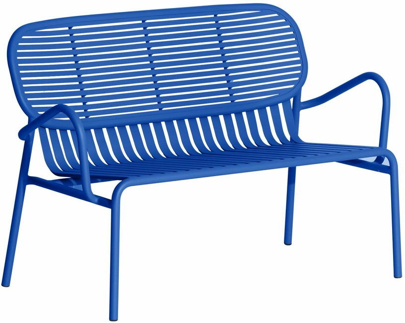 Canapé de jardin 2 places bleu Week - end - Petite friture - The Cool Republic