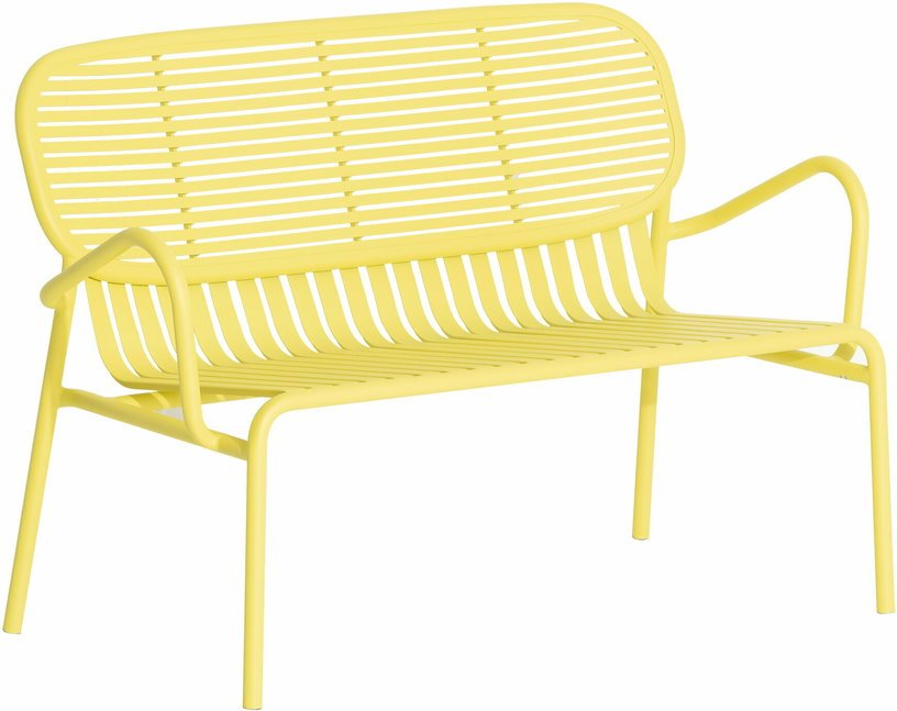 Canapé de jardin 2 places jaune Week - end - Petite friture - The Cool Republic