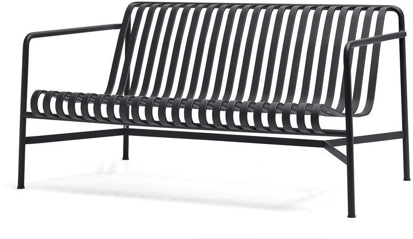 Canapé de jardin en métal anthracite Palissade - HAY - The Cool Republic