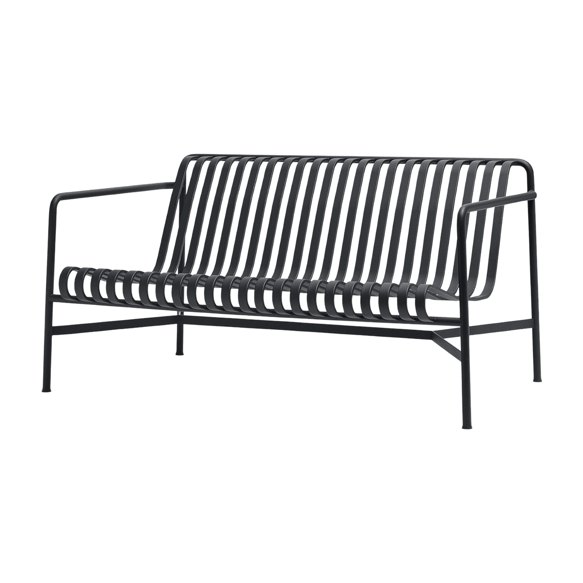 Canapé de jardin en métal anthracite Palissade - HAY - The Cool Republic
