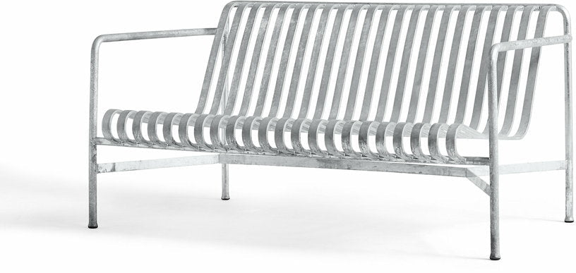 Canapé de jardin en métal gris galvanisé Palissade - HAY - The Cool Republic