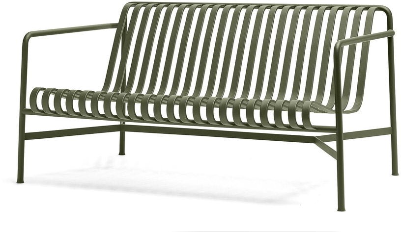 Canapé de jardin en métal olive Palissade - HAY - The Cool Republic
