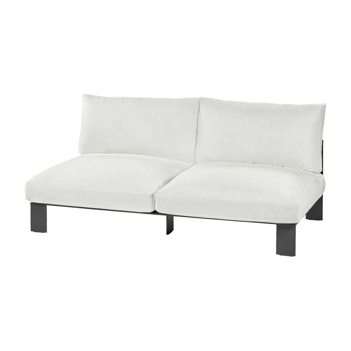 Canapé d'extérieur deux places en aluminium blanc - Serax - The Cool Republic