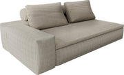 Canapé d'extérieur en tissu beige avec accoudoir gauche 205,5x73cm Drift - Houe - The Cool Republic