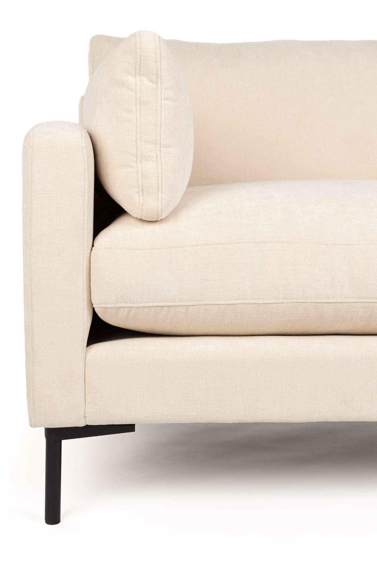 Canapé droit 3 places en tissu beige 101x230x82cm Summer - Zuiver — vue 4