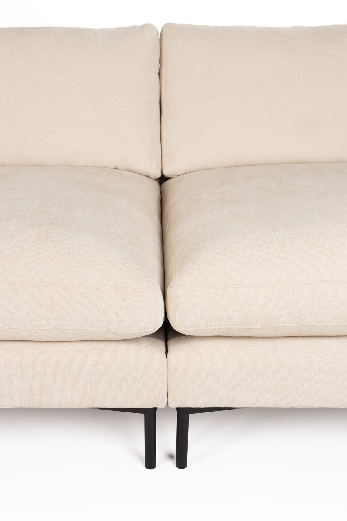 Canapé droit 3 places en tissu beige 101x230x82cm Summer - Zuiver — vue 5