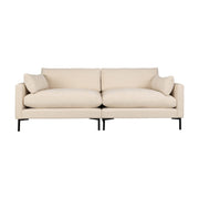 Canapé droit 3 places en tissu beige 101x230x82cm Summer - Zuiver