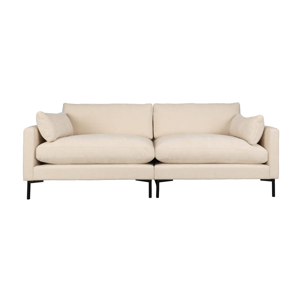 Canapé droit 3 places en tissu beige 101x230x82cm Summer - Zuiver