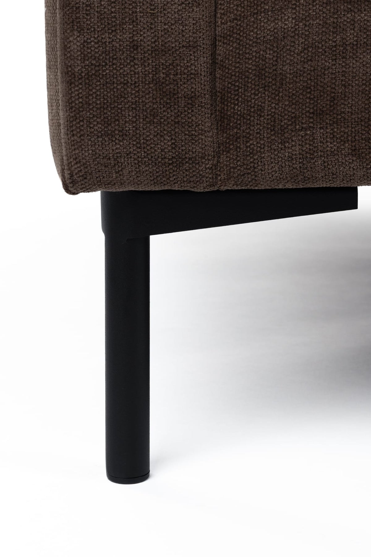 Canapé droit 4,5 places en tissu marron foncé 335x82cm Summer - Zuiver — vue 8